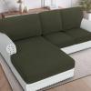 imageHVERSAILTEX Sectional Couch Covers 4 Pieces Sofa Seat Cushion Covers L Shape Separate Cushion Couch Chaise Cover for Both LeftRight Sectional Couch Seat Only 1 Chaise  3 Sofa GreyOlive