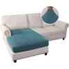 imageHVERSAILTEX Sectional Couch Covers 4 Pieces Sofa Seat Cushion Covers L Shape Separate Cushion Couch Chaise Cover for Both LeftRight Sectional Couch Seat Only 1 Chaise  3 Sofa GreyStorm Blue