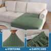 imageHVERSAILTEX Sectional Couch Covers 4 Pieces Sofa Seat Cushion Covers L Shape Separate Cushion Couch Chaise Cover for Both LeftRight Sectional Couch Seat Only 1 Chaise  3 Sofa GreyLoden Frost