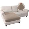 imageHVERSAILTEX Sectional Couch Covers 4 Pieces Sofa Seat Cushion Covers L Shape Separate Cushion Couch Chaise Cover for Both LeftRight Sectional Couch Seat Only 1 Chaise  3 Sofa GreySand