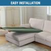 imageHVERSAILTEX Sectional Couch Covers 4 Pieces Sofa Seat Cushion Covers L Shape Separate Cushion Couch Chaise Cover for Both LeftRight Sectional Couch Seat Only 1 Chaise  3 Sofa GreyLoden Frost