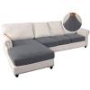 imageHVERSAILTEX Sectional Couch Covers 4 Pieces Sofa Seat Cushion Covers L Shape Separate Cushion Couch Chaise Cover for Both LeftRight Sectional Couch Seat Only 1 Chaise  3 Sofa GreyCharcoal Grey