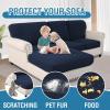 imageHVERSAILTEX Sectional Couch Covers 4 Pieces Sofa Seat Cushion Covers L Shape Separate Cushion Couch Chaise Cover for Both LeftRight Sectional Couch Seat Only 1 Chaise  3 Sofa GreyNavy