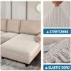 imageHVERSAILTEX Sectional Couch Covers 4 Pieces Sofa Seat Cushion Covers L Shape Separate Cushion Couch Chaise Cover for Both LeftRight Sectional Couch Seat Only 1 Chaise  3 Sofa GreyIvory