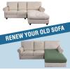imageHVERSAILTEX Sectional Couch Covers 4 Pieces Sofa Seat Cushion Covers L Shape Separate Cushion Couch Chaise Cover for Both LeftRight Sectional Couch Seat Only 1 Chaise  3 Sofa GreyLoden Frost