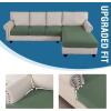 imageHVERSAILTEX Sectional Couch Covers 4 Pieces Sofa Seat Cushion Covers L Shape Separate Cushion Couch Chaise Cover for Both LeftRight Sectional Couch Seat Only 1 Chaise  3 Sofa GreyLoden Frost