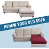 imageHVERSAILTEX Sectional Couch Covers 4 Pieces Sofa Seat Cushion Covers L Shape Separate Cushion Couch Chaise Cover for Both LeftRight Sectional Couch Seat Only 1 Chaise  3 Sofa GreyBurgundy