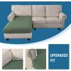 imageHVERSAILTEX Sectional Couch Covers 4 Pieces Sofa Seat Cushion Covers L Shape Separate Cushion Couch Chaise Cover for Both LeftRight Sectional Couch Seat Only 1 Chaise  3 Sofa GreyLoden Frost