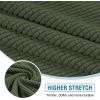 imageHVERSAILTEX Sectional Couch Covers 4 Pieces Sofa Seat Cushion Covers L Shape Separate Cushion Couch Chaise Cover for Both LeftRight Sectional Couch Seat Only 1 Chaise  3 Sofa GreyBronze Green