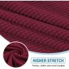 imageHVERSAILTEX Sectional Couch Covers 4 Pieces Sofa Seat Cushion Covers L Shape Separate Cushion Couch Chaise Cover for Both LeftRight Sectional Couch Seat Only 1 Chaise  3 Sofa GreyBurgundy