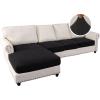 imageHVERSAILTEX Sectional Couch Covers 4 Pieces Sofa Seat Cushion Covers L Shape Separate Cushion Couch Chaise Cover for Both LeftRight Sectional Couch Seat Only 1 Chaise  3 Sofa GreyBlack