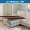 imageHVERSAILTEX Sectional Couch Covers 4 Pieces Sofa Seat Cushion Covers L Shape Separate Cushion Couch Chaise Cover for Both LeftRight Sectional Couch Seat Only 1 Chaise  3 Sofa GreyCaramel
