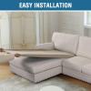 imageHVERSAILTEX Sectional Couch Covers 4 Pieces Sofa Seat Cushion Covers L Shape Separate Cushion Couch Chaise Cover for Both LeftRight Sectional Couch Seat Only 1 Chaise  3 Sofa GreyIsland Fossi