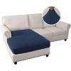 imageHVERSAILTEX Sectional Couch Covers 4 Pieces Sofa Seat Cushion Covers L Shape Separate Cushion Couch Chaise Cover for Both LeftRight Sectional Couch Seat Only 1 Chaise  3 Sofa GreyNavy