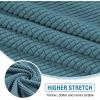 imageHVERSAILTEX Sectional Couch Covers 4 Pieces Sofa Seat Cushion Covers L Shape Separate Cushion Couch Chaise Cover for Both LeftRight Sectional Couch Seat Only 1 Chaise  3 Sofa GreyStorm Blue