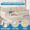 imageHVERSAILTEX Sectional Couch Covers 4 Pieces Sofa Seat Cushion Covers L Shape Separate Cushion Couch Chaise Cover for Both LeftRight Sectional Couch Seat Only 1 Chaise  3 Sofa GreyIsland Fossi