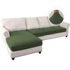 imageHVERSAILTEX Sectional Couch Covers 4 Pieces Sofa Seat Cushion Covers L Shape Separate Cushion Couch Chaise Cover for Both LeftRight Sectional Couch Seat Only 1 Chaise  3 Sofa GreyBronze Green