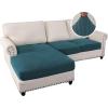 imageHVERSAILTEX Sectional Couch Covers 4 Pieces Sofa Seat Cushion Covers L Shape Separate Cushion Couch Chaise Cover for Both LeftRight Sectional Couch Seat Only 1 Chaise  3 Sofa GreyDeep Teal