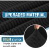 imageHVERSAILTEX Sectional Couch Covers 4 Pieces Sofa Seat Cushion Covers L Shape Separate Cushion Couch Chaise Cover for Both LeftRight Sectional Couch Seat Only 1 Chaise  3 Sofa GreyBlack