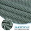 imageHVERSAILTEX Sectional Couch Covers 4 Pieces Sofa Seat Cushion Covers L Shape Separate Cushion Couch Chaise Cover for Both LeftRight Sectional Couch Seat Only 1 Chaise  3 Sofa GreySage