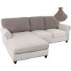 imageHVERSAILTEX Sectional Couch Covers 4 Pieces Sofa Seat Cushion Covers L Shape Separate Cushion Couch Chaise Cover for Both LeftRight Sectional Couch Seat Only 1 Chaise  3 Sofa GreyTaupe