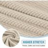 imageHVERSAILTEX Sectional Couch Covers 4 Pieces Sofa Seat Cushion Covers L Shape Separate Cushion Couch Chaise Cover for Both LeftRight Sectional Couch Seat Only 1 Chaise  3 Sofa GreyNatural