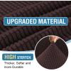 imageHVERSAILTEX Sectional Couch Covers 4 Pieces Sofa Seat Cushion Covers L Shape Separate Cushion Couch Chaise Cover for Both LeftRight Sectional Couch Seat Only 1 Chaise  3 Sofa GreyChocolate