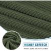 imageHVERSAILTEX Sectional Couch Covers 4 Pieces Sofa Seat Cushion Covers L Shape Separate Cushion Couch Chaise Cover for Both LeftRight Sectional Couch Seat Only 1 Chaise  3 Sofa GreyBronze Green