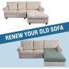 imageHVERSAILTEX Sectional Couch Covers 4 Pieces Sofa Seat Cushion Covers L Shape Separate Cushion Couch Chaise Cover for Both LeftRight Sectional Couch Seat Only 1 Chaise  3 Sofa GreySage