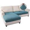 imageHVERSAILTEX Sectional Couch Covers 4 Pieces Sofa Seat Cushion Covers L Shape Separate Cushion Couch Chaise Cover for Both LeftRight Sectional Couch Seat Only 1 Chaise  3 Sofa GreyStorm Blue
