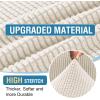 imageHVERSAILTEX Sectional Couch Covers 4 Pieces Sofa Seat Cushion Covers L Shape Separate Cushion Couch Chaise Cover for Both LeftRight Sectional Couch Seat Only 1 Chaise  3 Sofa GreyIvory