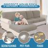 imageHVERSAILTEX Sectional Couch Covers 4 Pieces Sofa Seat Cushion Covers L Shape Separate Cushion Couch Chaise Cover for Both LeftRight Sectional Couch Seat Only 1 Chaise  3 Sofa GreyTaupe