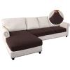 imageHVERSAILTEX Sectional Couch Covers 4 Pieces Sofa Seat Cushion Covers L Shape Separate Cushion Couch Chaise Cover for Both LeftRight Sectional Couch Seat Only 1 Chaise  3 Sofa GreyChocolate