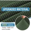 imageHVERSAILTEX Sectional Couch Covers 4 Pieces Sofa Seat Cushion Covers L Shape Separate Cushion Couch Chaise Cover for Both LeftRight Sectional Couch Seat Only 1 Chaise  3 Sofa GreyBronze Green