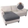 imageHVERSAILTEX Sectional Couch Covers 4 Pieces Sofa Seat Cushion Covers L Shape Separate Cushion Couch Chaise Cover for Both LeftRight Sectional Couch Seat Only 1 Chaise  3 Sofa GreyCharcoal Grey