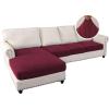 imageHVERSAILTEX Sectional Couch Covers 4 Pieces Sofa Seat Cushion Covers L Shape Separate Cushion Couch Chaise Cover for Both LeftRight Sectional Couch Seat Only 1 Chaise  3 Sofa GreyBurgundy