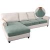 imageHVERSAILTEX Sectional Couch Covers 4 Pieces Sofa Seat Cushion Covers L Shape Separate Cushion Couch Chaise Cover for Both LeftRight Sectional Couch Seat Only 1 Chaise  3 Sofa GreySage
