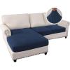 imageHVERSAILTEX Sectional Couch Covers 4 Pieces Sofa Seat Cushion Covers L Shape Separate Cushion Couch Chaise Cover for Both LeftRight Sectional Couch Seat Only 1 Chaise  3 Sofa GreyNavy