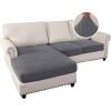 imageHVERSAILTEX Sectional Couch Covers 4 Pieces Sofa Seat Cushion Covers L Shape Separate Cushion Couch Chaise Cover for Both LeftRight Sectional Couch Seat Only 1 Chaise  3 Sofa GreyCharcoal Grey