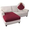 imageHVERSAILTEX Sectional Couch Covers 4 Pieces Sofa Seat Cushion Covers L Shape Separate Cushion Couch Chaise Cover for Both LeftRight Sectional Couch Seat Only 1 Chaise  3 Sofa GreyBurgundy