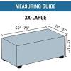 imageHVERSAILTEX Square Ottoman Covers Ottoman Slipcovers Folding Storage Stool Furniture Protector Form Fit with Elastic Bottom Stretch High Spandex Small Checks Jacquard FabricLargeDeep TealDove