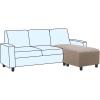 imageHVERSAILTEX Ottoman Cover Stretch Ottoman Slipcover Round Ottoman Storage Cover Folding Stool Covers Furniture Protector Cover for Footrest Ottoman Fit Dia 20quot  23quotDoveTaupe