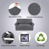 imageHVERSAILTEX 2 Piece Stretch Jacquard Wingback Chair Covers Slipcovers Wing Chair Covers Base Cover Plus Seat Cushion Cover Furniture Covers for Wingback Chairs Form Fitted Thick Soft ChocolateCharcoal Gray