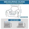 imageHVERSAILTEX 2 Piece Stretch Jacquard Wingback Chair Covers Slipcovers Wing Chair Covers Base Cover Plus Seat Cushion Cover Furniture Covers for Wingback Chairs Form Fitted Thick Soft ChocolateDove