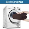 imageHVERSAILTEX 2 Piece Stretch Jacquard Wingback Chair Covers Slipcovers Wing Chair Covers Base Cover Plus Seat Cushion Cover Furniture Covers for Wingback Chairs Form Fitted Thick Soft ChocolateChocolateBrown