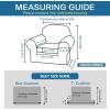 imageHVERSAILTEX 2 Piece Stretch Jacquard Wingback Chair Covers Slipcovers Wing Chair Covers Base Cover Plus Seat Cushion Cover Furniture Covers for Wingback Chairs Form Fitted Thick Soft ChocolateIsland Fossi