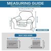 imageHVERSAILTEX 2 Piece Stretch Jacquard Wingback Chair Covers Slipcovers Wing Chair Covers Base Cover Plus Seat Cushion Cover Furniture Covers for Wingback Chairs Form Fitted Thick Soft ChocolateIsland Fossi