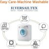 imageHVERSAILTEX Armless Futon Cover Stretch Sofa Bed Slipcover Protector Elastic Feature Rich Textured High Spandex Small Checks Jacquard Fabric Futon Cover Machine Washable TaupeLoden Frost
