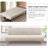 imageHVERSAILTEX Armless Futon Cover Stretch Sofa Bed Slipcover Protector Elastic Feature Rich Textured High Spandex Small Checks Jacquard Fabric Futon Cover Machine Washable TaupeIsland Fossi
