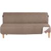 imageHVERSAILTEX Futon Cover Reversible Sofa Slipcover Furniture Protector Water Resistant 2 Inch Wide Elastic Straps Sofa Bed Pets Kids Dog Cat Fit Sitting Width Up to 70quotFuton BlackGreyTaupe BrownBeige